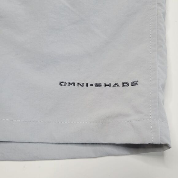 NEW COLUMBIA PFG MEN'S GRAY MESH LINED SWIM OUTDOOR FISHING SHORTS L LARGE NWT - Picture 8 of 12